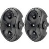 Electro-Voice EVID 4.2T 4" Two-Way Surface-Mount Loudspeaker, 70V/100V Transformer, 65Hz-20kHz Frequency Response, 8Ohm Nominal Impedance, Pair, Black Black