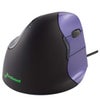Evoluent VerticalMouse 4 Ergonomic Wired Mouse, Small, Purple/Black Purple