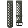 Fitbit Versa 3 Sport Band, Evergreen/Lunar White, Large Green