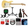 Fender Player Stratocaster Electric Guitar, Maple Fingerboard, Buttercream - With 9 Pack Accessory Bundle Cream