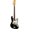 Fender American Professional II Jazz Left-Handed Bass Guitar, Maple Fingerboard, Miami Blue Black