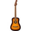 Fender Redondo Mini Acoustic Guitar with Bag, Walnut Fingerboard, Natural Sunburst