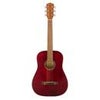 Fender FA-15 3/4 Scale Steel String Acoustic Guitar with Gig Bag, Walnut Fingerboard, Black Red