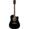 Fender FA-125CE Dreadnought Acoustic Electric Guitar Black