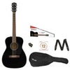 Fender Classic Design CC-60S All-Mahogany Concert Acoustic Guitar, Natural Black