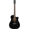 Fender CC-60SCE Concert Acoustic Electric Guitar, Rosewood Fingerboard, Black Black