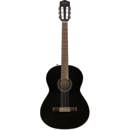 Fender Classic Design CN-60S Concert Nylon Acoustic Guitar, Satin, Black