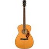 Fender PO-220E Orchestra Acoustic Guitar, Aged Cognac Burst Natural