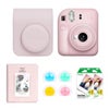 Fujifilm Instax Mini 12 Instant Film Camera, Pastel Blue, Bundle with Accessory Kit and 2x Twin Pack Daylight Film Pink
