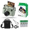 Fujifilm Instax Wide 400 Instant Film Camera, Bundle With, Fujifilm 20-Pack Instax Wide Instant Color Print Film and Slinger Alpine Multi-Device Shoulder Bag Sage Green
