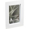 Framatic Modern 4x6" Wood Frame with Skinny Mat for 4x6" Photograph, White White