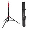 Flashpoint Pro Air-Cushioned Heavy-Duty Light Stand (Chrome, 15.7') Red