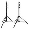Flashpoint 2x Pro Air-Cushioned Heavy-Duty Light Stand (Black, 9.5') Red