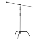 Flashpoint 10' Century Light Stand on Turtle Base Kit with 40" Grip Arm, Black