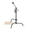 Flashpoint 20" Quick Sliding Leg C-Stand Kit with 2.5" Grip Head & 20" Grip Arm (Chrome) Black