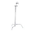 Flashpoint 40" Quick Release Turtle Base C-Stand Kit with 2.5" Grip Head & 40" Grip Arm (Black) Chrome