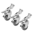 Flashpoint Wheel Set with Brakes for 25x25mm Square Light Stand Leg, 3-Pack