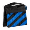 Flashpoint Six Empty Saddle Sandbag, Water-Resistant Cordura Nylon - 15 lb Capacity (Black) Blue Stripes
