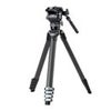 FotoPro Origin O-9 5-Section Carbon Fiber Tripod with MH-12 Fluid Head Black/Gray