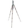 FotoPro X-Go Gecko 5-Section Aluminum Tripod with FPH-42Q Ball Head, Brown/Matte Green Brown/Green