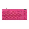 Logitech Pro X TKL RAPID Wired RGB Gaming Keyboard, Magnetic Analog Switches Magenta