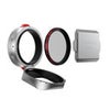 Freewell Real Lens Hood with 49mm CPL/Black Mist 1/4 Filter for Fujifilm GFX100RF Camera, Black Silver