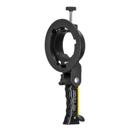 Handheld Grip S-Type Bracket Pro Bowens Mount Holder for Round Speedlite Flashes
