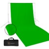 Glow Muslin Background - 10 x 20 ' (Black) Chroma Green