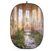 Glow CBA-TB0004 5x6.5' Fabric Collapsible Backdrop, Bokeh Textured Abandoned Sites