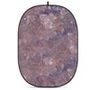 Glow CBA-WW0005 5x6.5' Fabric Collapsible Backdrop, Wooden Wall Abstract Painting