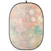 Glow CBA-PF0007 5x6.5' Fabric Collapsible Backdrop, Floral Painting Floral Painting