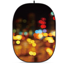Glow CBA-TB0005 5x6.5' Fabric Collapsible Backdrop, Bokeh Textured