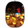 Glow CBA-WW0005 5x6.5' Fabric Collapsible Backdrop, Wooden Wall Bokeh Textured