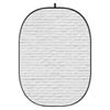 Glow CBA-CS0002 5x6.5' Fabric Collapsible Backdrop, Street Brick Wall