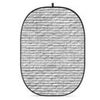 Glow CBA-CS0003 5x6.5' Fabric Collapsible Backdrop, Street Brick Wall