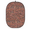 Glow CBA-TA0006 5x6.5' Fabric Collapsible Backdrop, Abstract Textured Brick Wall