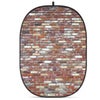 Glow CBA-TA0008 5x6.5' Fabric Collapsible Backdrop, Abstract Textured Brick Wall