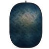 Glow CBA-PF0007 5x6.5' Fabric Collapsible Backdrop, Floral Painting Rusty Wall