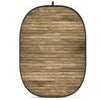 Glow CBA-TB0004 5x6.5' Fabric Collapsible Backdrop, Bokeh Textured Wooden Wall