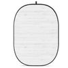 Glow CBA-WW0005 5x6.5' Fabric Collapsible Backdrop, Wooden Wall Wooden Wall