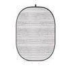 Glow CBA-PF0007 5x6.5' Fabric Collapsible Backdrop, Floral Painting Wooden Wall