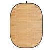 Glow CBA-TA0008 5x6.5' Fabric Collapsible Backdrop, Abstract Textured Wooden Wall