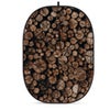 Glow CBA-WW0010 5x6.5' Fabric Collapsible Backdrop, Wooden Wall Wooden Wall