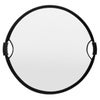 Glow Circular Collapsible Reflector with Handles (32", Silver/White) Translucent
