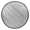Glow 5-in-1 Collapsible Circular Reflector with Handles (52") Silver "Wind Proof"