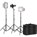 Godox LED500LR 3-Light LED Bi-Color Video Light Kit