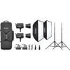 Godox Litemons LA300R RGB LED Monolight (2-Light Kit with Stands, Black) Black