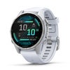 Garmin fenix 8 Solar Sapphire 47mm GPS Smartwatch, Titanium with Amp Yellow/Graphite Silicone Band Silver