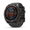 Garmin fenix 8 Sapphire 51mm AMOLED GPS Smartwatch, Carbon Gray DLC Titanium with Black/Pebble Gray Silicone Band Carbon Gray DLC Titanium