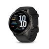 Garmin Venu 4 45mm AMOLED GPS Smartwatch, Slate with Black Silicone Band Slate